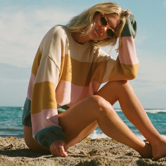 Billabong Sweaters - Billabong x The Salty Blonde Day Drifter Sweater